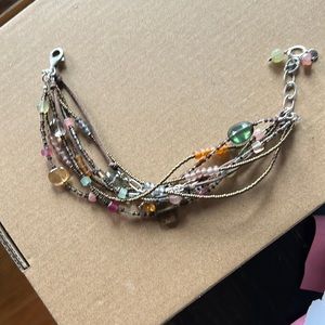 A kaleidoscope of colors are in this stunning bracelet